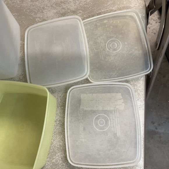 Set (3) VTG TUPPERWARE Freezer Containers # 311 #312 with Clear Lids - Picture 7 of 10